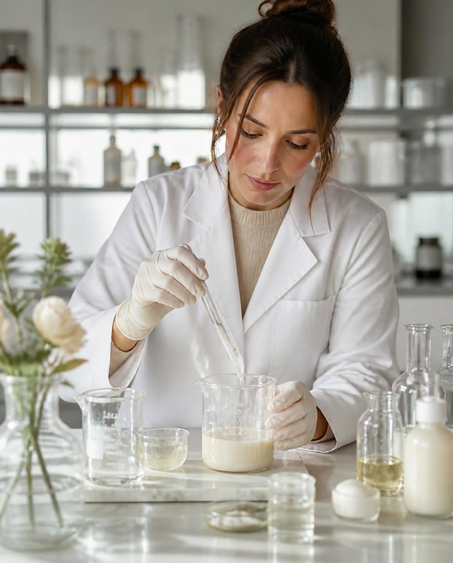 Formulação de cosméticos em laboratório de pesquisa e desenvolvimento